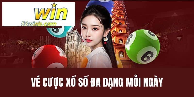 Vé cược xổ số đa dạng mỗi  ngày